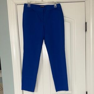 Express Cropped Ankle Pants in Cobalt Blue